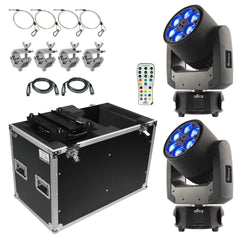 Ensemble Chauvet Intimidator Trio LED à tête mobile avec effet de lavage à 6 LED RGBW