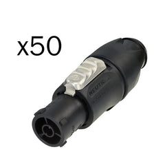 Neutrik PowerCON TRUE1 Cable Connector NAC3FX-W-TOP-D (Pack of 50)