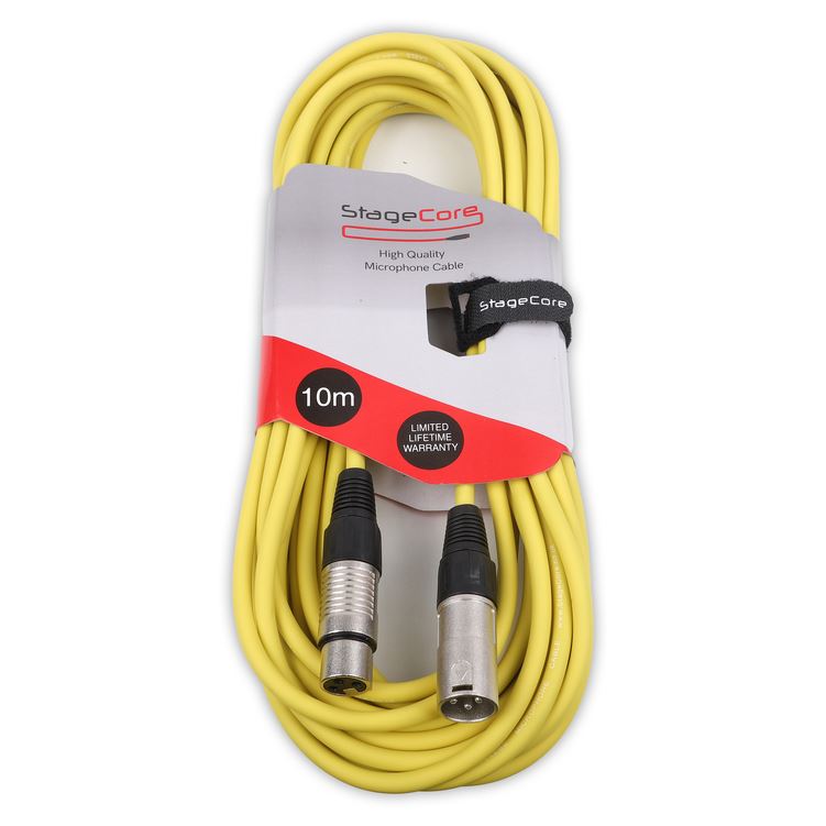 Stagecore core350 10m YELLOW microphone cable – Simply Sound and Lighting