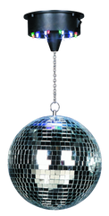 Ibiza DISCO LIGHT SET WITH 20CM MIRROR BALL DISCO1-20