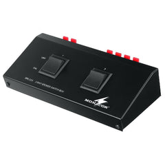 Monacor SPS-20S 2 Way Switch Box - Connects up to 2 Speakers to 1 Output