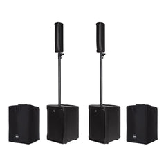 2x RCF EVOX J8 Active 2Way Portable Array System inc. Covers