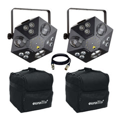 2x Jb Systems ALIEN 5 in 1 Effect Light With Carry Bags and Cable