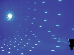 Mirror Ball Set 30cm with LED RGB Spot RC