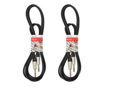 2x câbles stéréo Chord 1/4" Jack vers Jack (6 m)
