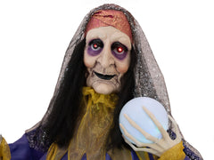 EUROPALMS Halloween Figure Fortune Teller, animated 50cm