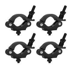 4x Equinox TC 100B Aluminium 100kg Schwarz Halbkuppler Beleuchtung Truss Rigging