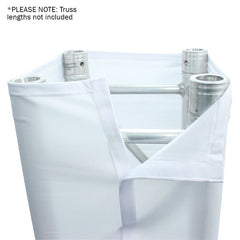 Quad 1.5M Truss Cover Scrim Sox Sleeve Couverture blanche