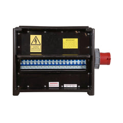 MERZ Verteilerkasten 63A 3PH zu 3x Socapex RCBO Distro Stage Lighting