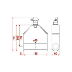 Showtec Single Downrigger Alu (GT/GQ)