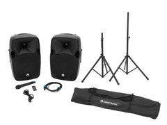 Ensemble OMNITRONIC XFM-212AP + Pied d'enceinte MOVE MK2