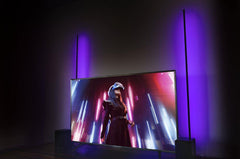 4x Ibiza Light MAGIC-COLOR-STICK 1.8M Black LED Lighting Tube App Control