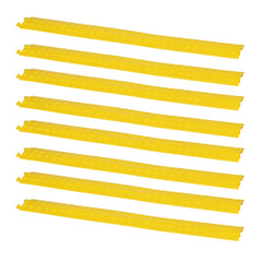 8x Showgear Cable Cover 3 Yellow ABS Channel Size: 39x13mm