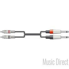Chord Classic Twin 1/4" Jack to Twin RCA Cable
