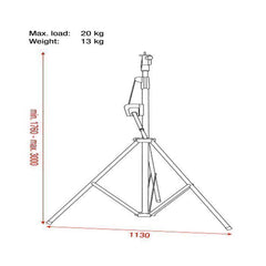 Showgear Wind-up Stand 3000mm