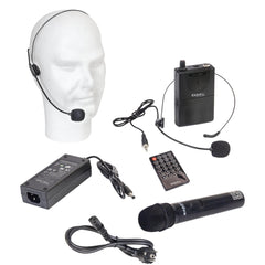 Ibiza PORT12UHF-WH-MKII Portable Speaker Bluetooth Battery PA inc Wireless Mic