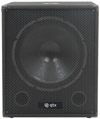 2x QTX QT15SA 15" Active Subwoofer Bass Bin Speaker