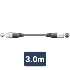 3 m langes Mikrofonkabel, hochwertiges, langlebiges XLR-3P-Kabel