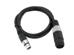 Omnitronic Adapterkabel Lautsprecher(F)/XLR(F) 1M Schwarz