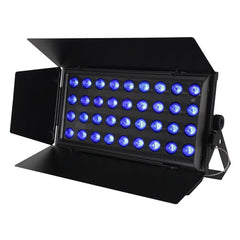 2x Equinox Cabaret Color 36 x 8W RGBW LED Flood avec Flightcase