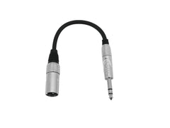 Omnitronic Adapterkabel XLR(M)/Klinke Stereo 0,2M Schwarz