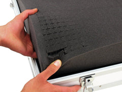 Roadinger Universal Case Foam, Schwarz, Gr-2 Alu