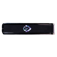 Thalia Guild Black Chrome Finish Capo - Ebony Inked On Black Ripple With G Shield