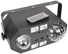 QTX Tetra LED Moonflower + Ripple + Strobe/UV + Lasereffekt