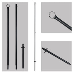 eLumen8 3.6m HD Festoon Pole for Festoon Lighting Festival Event