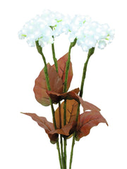 EUROPALMS Hydrangea, white, with flowers, 100 LEDs