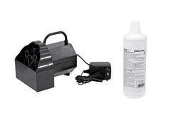 EUROLITE Set B-50 Machine à bulles + liquide à bulles 1l