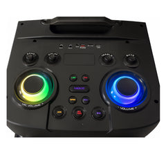 Intimidation Beeline Thunder Bass 1200W Speaker Bluetooth Party Karaoke 2 x 12"