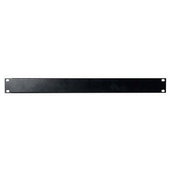 Panneau vierge 1U 19" - Flightcase aveugle noir en acier plat