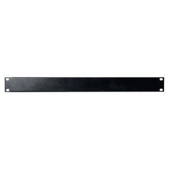 1U 19" Inch Blank Panel - Black Blind Flightcase Flat Steel
