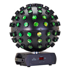 2x Soundsation LED Mirrorball Revolving Light Effect 5 x 18W RGBWA+UV HEX inc Cases