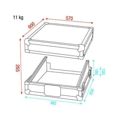 DAP 19" 12U Sloped Rack Mixer Flightcase