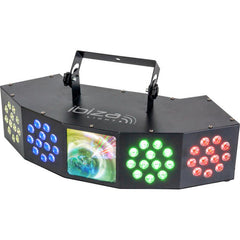 Ibiza Light COMBI-FX4 3-en-1 Wash Moon Strobe DJ Effet de lumière Éclairage DMX