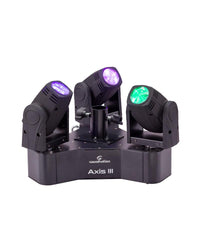 SOUNDSATION AXIS III 3-STRAHL 10W RGBW LED MOVING HEAD Herzstück