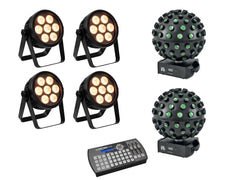 Set 4x LED 7C-7 Silent Slim Spot + 2x LED B-40 HCL + Easy Show