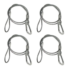 4x Chauvet DJ CH-05 Safety Cable Bond with threaded carabiner 800mm