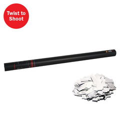 The Confetti Maker Handheld Confetti Cannon 80cm Silver Metallic