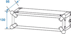 Roadinger Verstärker-Rack Pr-1, 2 HE, 47 cm tief