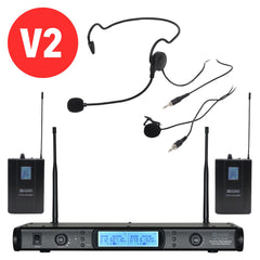W Audio DTM 600 Twin Beltpack Diversity System (606.0Mhz-614.0Mhz) V2 Software