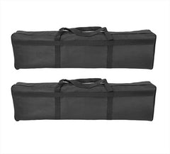 Plugger 2 x Height Adjustable Podium Black 106-195cm Totem inc Flightcase