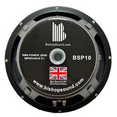 BishopSound 10" BSP10 Pressed Steel Full Range Driver 250W RMS 8Ω *B-STOCK*