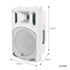 qtx QX12A-Haut-parleur actif blanc