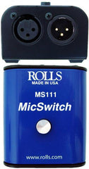 Rolls MS111 Allzweck-Mikrofonschalter, Mikrofon-Stummschaltungsschalter, inkl. Phantomspeisung