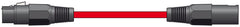 Chord 3 m professionelles, hochwertiges symmetrisches 3-Pin-XLR-Kabel (rot)