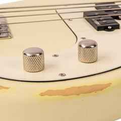 Vintage V4 Bass Icon - Distressed Vintage White