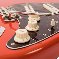 Vintage Electric Guitar- Maple Fingerboard - Firenza Red